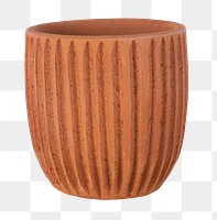 Terracotta png plant pot mockup
