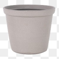 Concrete plant pot png mockup for home decor