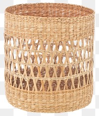 Asian woven basket png mockup for home decor and plants