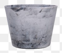 Concrete plant pot png mockup for home decor