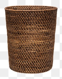 Woven basket mockup png eco friendly houseplant pot