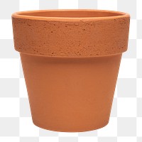 Terracotta png plant pot mockup