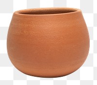 Terracotta png plant pot mockup