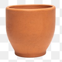 Terracotta png plant pot mockup