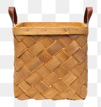 Home decor mockup png Scandinavian birch parchment basket