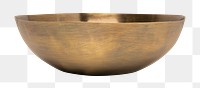 Luxury bowl png mockup in gold