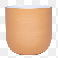 Orange plant pot png mockup for home decor