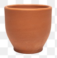 Terracotta png plant pot mockup