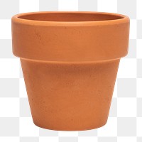 Terracotta png plant pot mockup