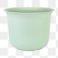 Green plant pot png mockup for home decor