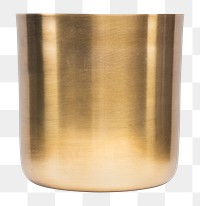 Luxury plant pot png mockup in gold