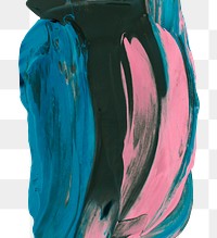 Png paint texture smear, abstract art in acrylic paint