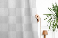 Curtain png mockup transparent home decor