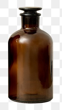 Png brown glass bottle