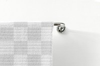 Png bath towel mockup, transparent fabric