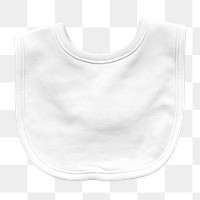 Baby bib png sticker transparent background