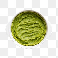 Baby food png sticker, homemade avocado puree