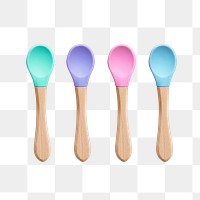 Baby spoon png cut out cute feeding cutlery