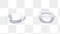 Water dripping png, splashing sticker