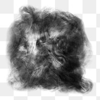 Black smoke png textured effect, abstract design