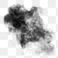 Black smoke png textured effect, abstract design