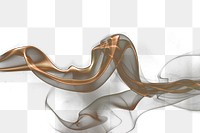 Smoke png background texture, gold abstract design