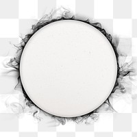 Frame png aesthetic, smoke white circle shape design