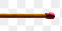 Burning matchstick png cut out, realistic object image
