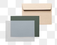 Aesthetic envelope png, earth tone corporate identity design