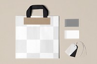 Corporate identity png, transparent mockup, professional branding, flat lay design