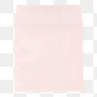 Pink envelope png, stationery sticker