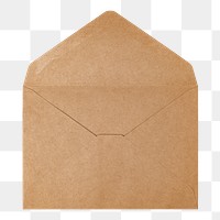 Brown envelope png, stationery sticker