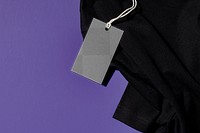 Transparent label mockup png, clothing tag, business branding design