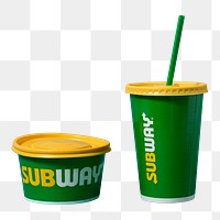 Subway cups png. AUGUST 12, 2021 - BANGKOK, THAILAND