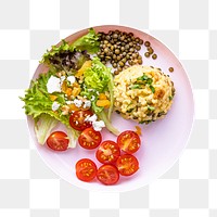 Png healthy meal, pumpkin risotto lunch