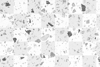 Transparent background png, terrazzo pattern design