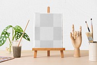 Canvas mockup png, plant parents workspace