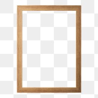 Wooden frame mockup png, digital sticker element