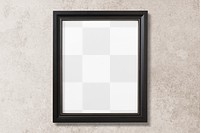 Picture frame mockup png, portrait size