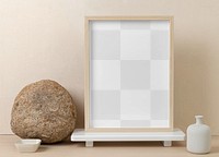 Frame png mockup, zen style home interior decor