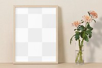 Picture frame png mockup, feminine home interior decor