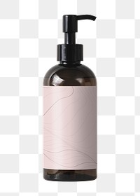 Pump bottle png sticker, liquid soap product packaging