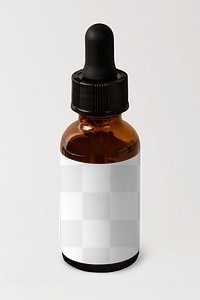 Dropper bottle mockup png, beauty product packaging