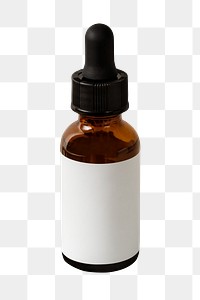 Dropper bottle png sticker, beauty product packaging