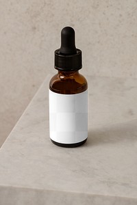 Dropper bottle mockup png, beauty product packaging