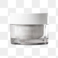 Cream jar png element, beauty product object sticker