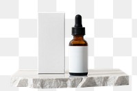 Serum bottle sticker png, label for beauty dropper product