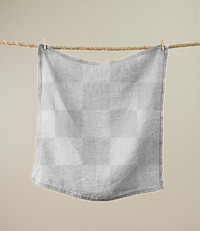 Towel png mockup, realistic transparent design