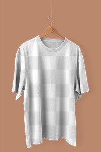 T-shirt png mockup, simple apparel in realistic transparent design