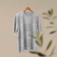 T-shirt png mockup, simple apparel in realistic transparent design